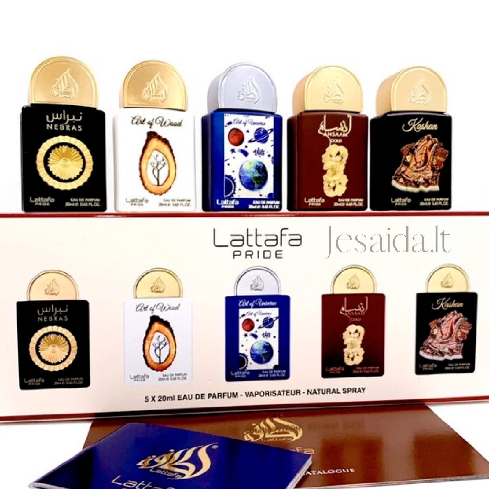 Lattafa Pride mini 5x20ml Nebras/Artwood/Artuni/Ansgold/Kashan