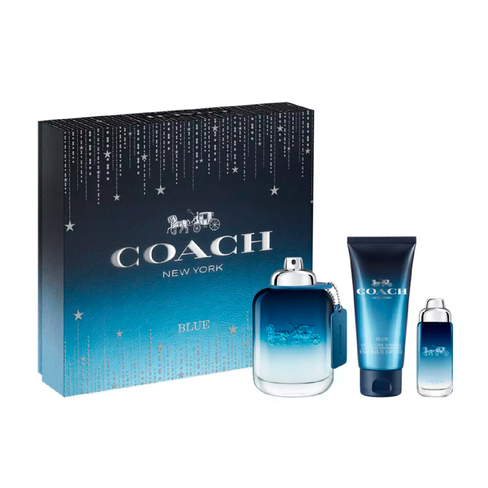 Coach Set Blue 3pcs 3.4 Edt M