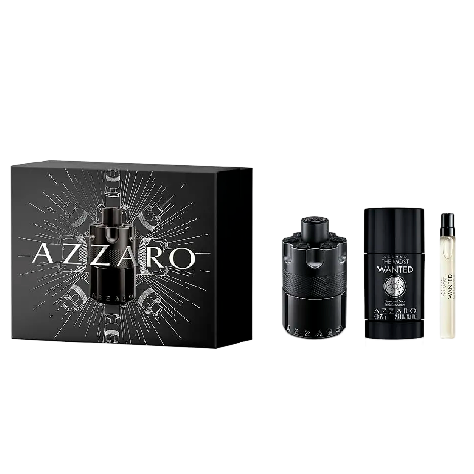 Azzaro Gift Set The Most Wanted Intense 3pcs 3.4 Edp M