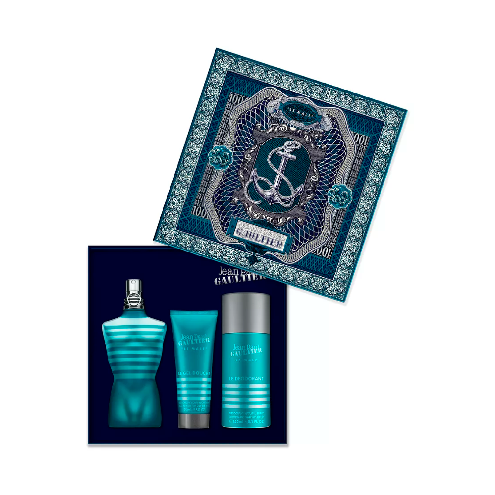 Jean Paul Gaultier Set Le Male 4.2 Edt 3pcs M
